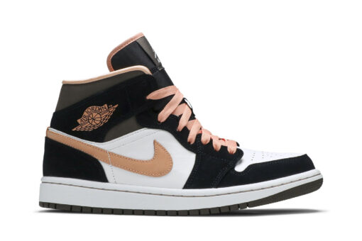 Air Jordan 1 Mid SE 'Peach Mocha' Signature Footwear
