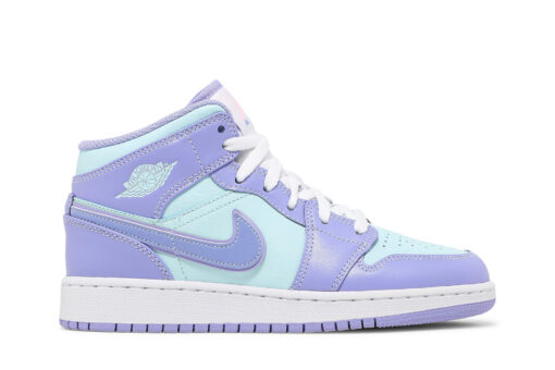 Air Jordan 1 Mid GS 'Purple Pulse' Unfading Sneaker