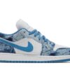 Air Jordan 1 Low GS 'Washed Denim' Unfading Sneaker