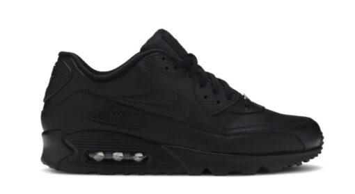 Air Max 90 Leather 'Black' Iconic Sneaker