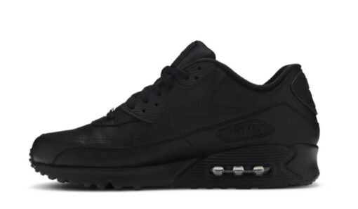 Air Max 90 Leather 'Black' Iconic Sneaker