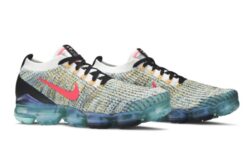 Air VaporMax Flyknit 3 Turquoise Crimson Signature Footwear