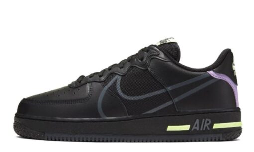 Air Force 1 React D/MS/X Black Iconic Sneaker