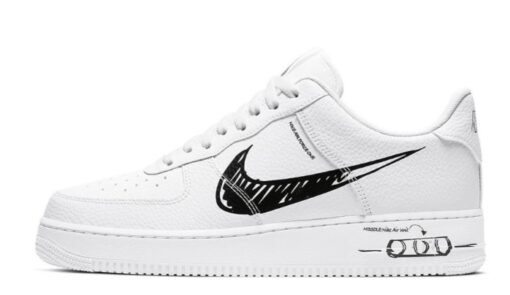 Air Force 1 Low Sketch White Classic Kicks