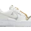 Air Force 1 Pixel White Gold Chain Iconic Sneaker