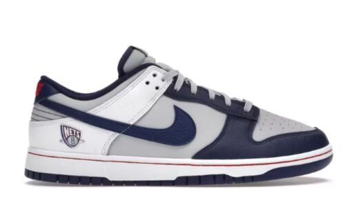 Nike Dunk Low EMB NBA 75th Anniversary Brooklyn Nets Iconic Sneaker