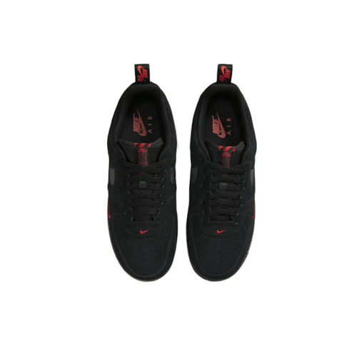 Air Force 1 '07 Lv8 'reflective Swoosh - Black Crimson' Signature Footwear