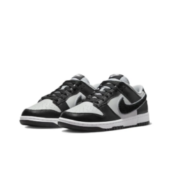 Dunk Low Chenille Swoosh Black Grey Unfading Sneaker