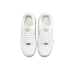 Air Force 1 Low White Grey Gold Signature Footwear