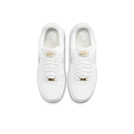Air Force 1 Low White Grey Gold Signature Footwear