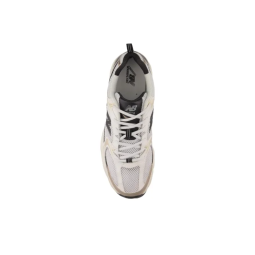 New Balance 530 White Light Gold Metallic Signature Footwear