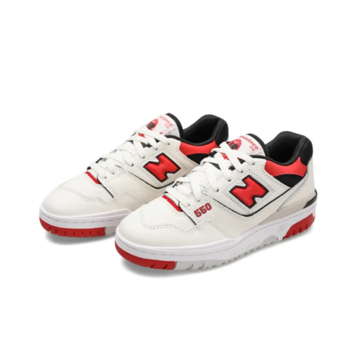 New Balance 550 Sea Salt True Red Classic Kicks
